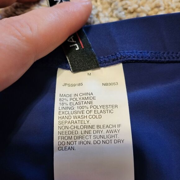 NWOT Jantzen Sport navy blue stretch shorts - Picture 3 of 4